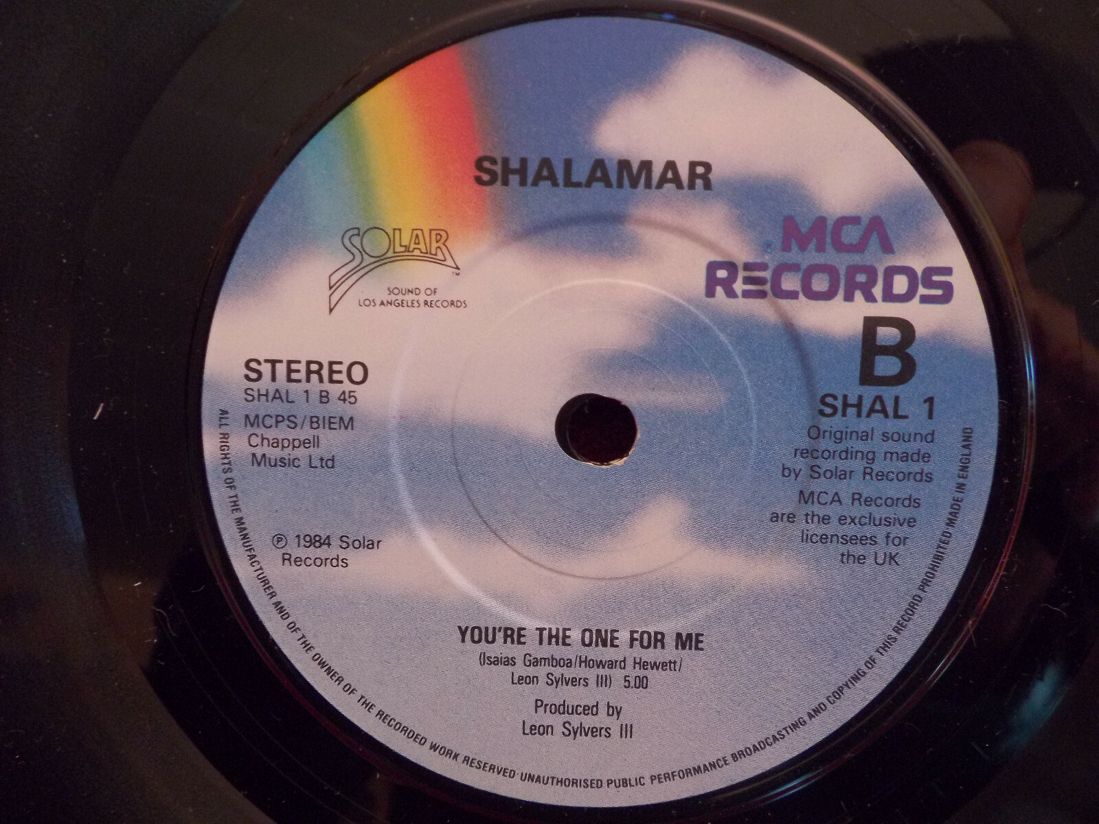 Shalamar – Amnesia / You´re the one for me | 7″-Single, Bild 2