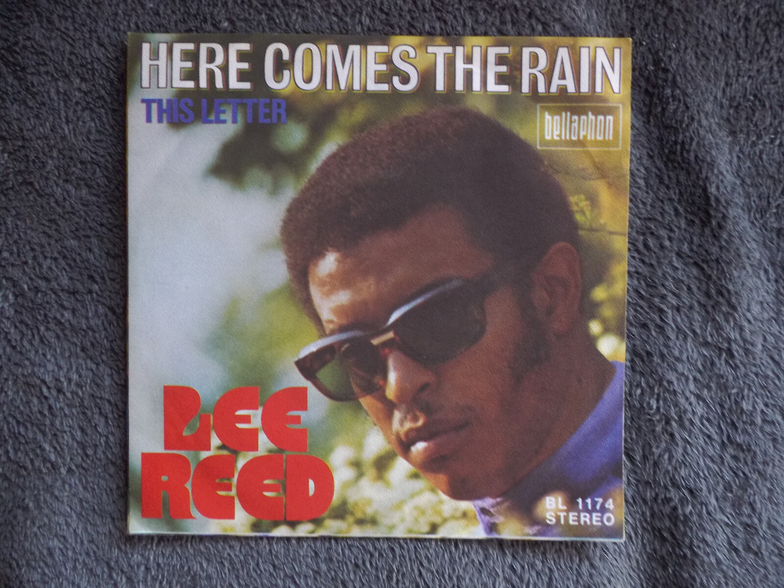 Lee Reed – Here comes the rain / The letter (Bellaphon, Single), Bild 2