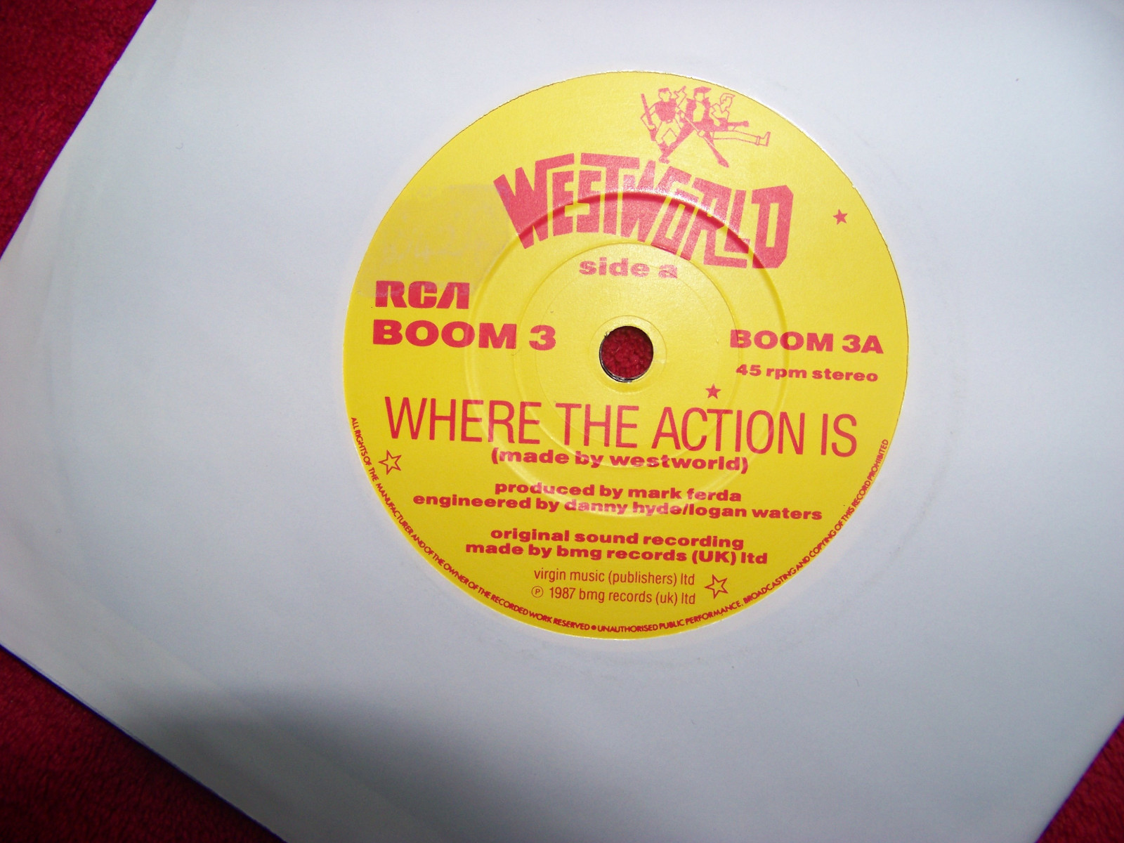 Westworld – Where the action is / Fly westworld | RCA Records 7″ Single