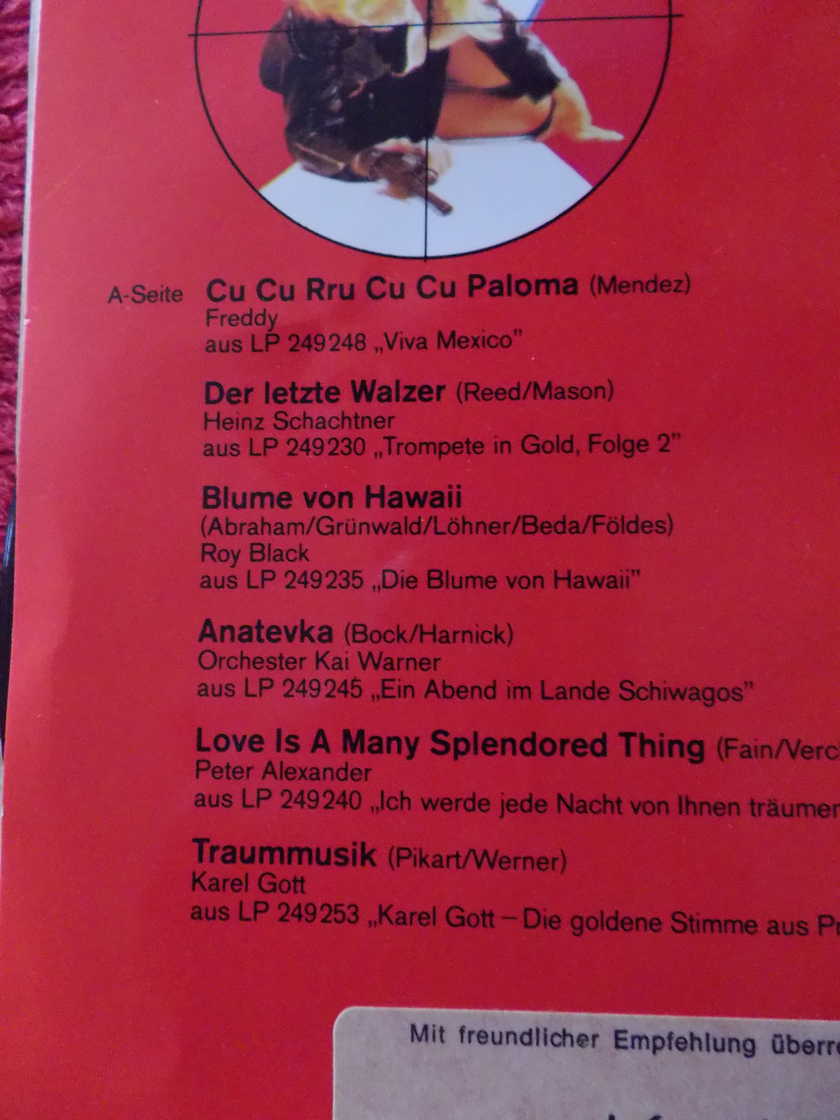 Volltreffer ´69 – Polydor Records, Werbesingle, 1969, Bild 3