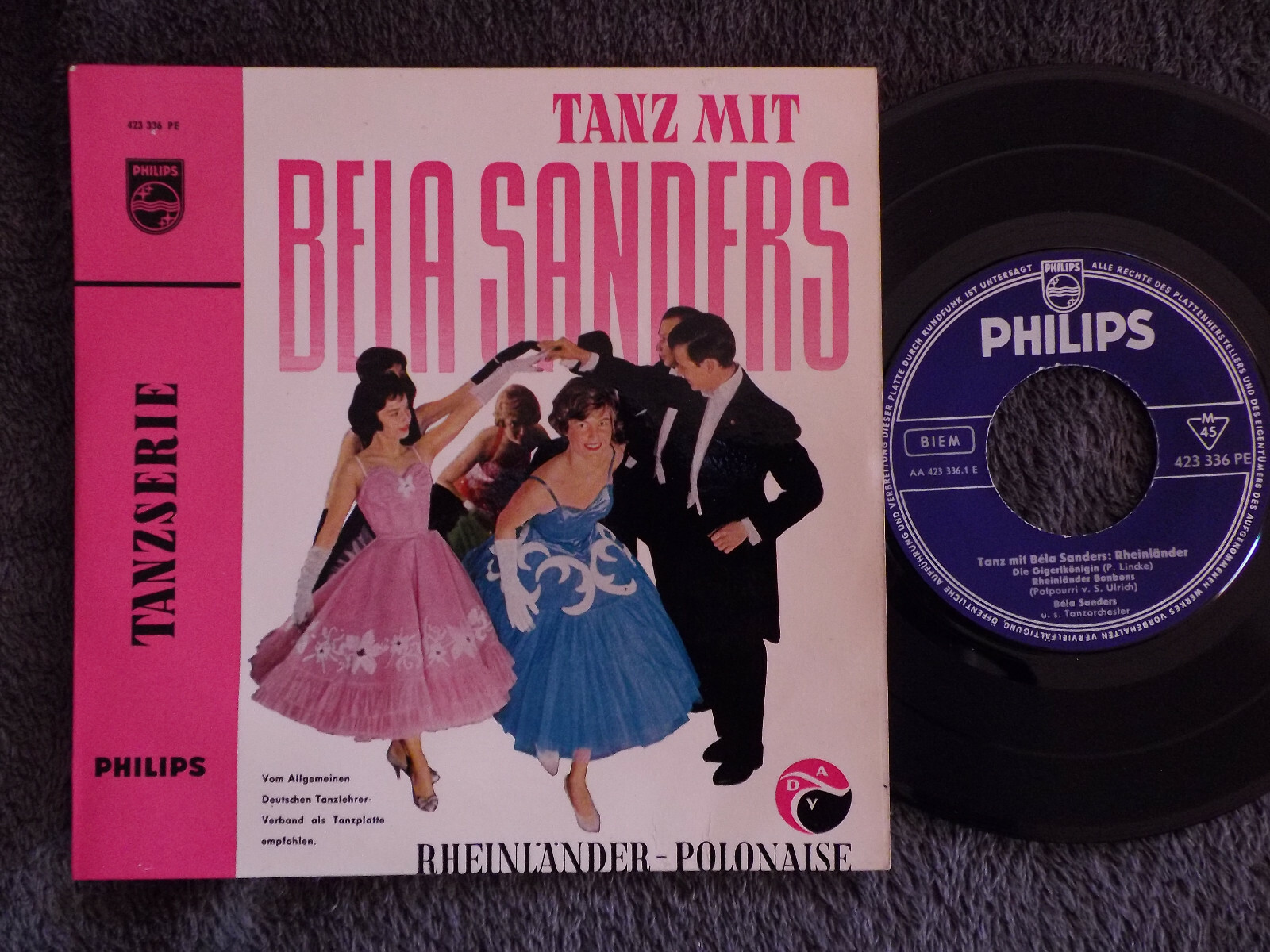Bela Sanders – Tanz mit Bela Sanders / Rheinländer-Polonaise (Philips, 1960)