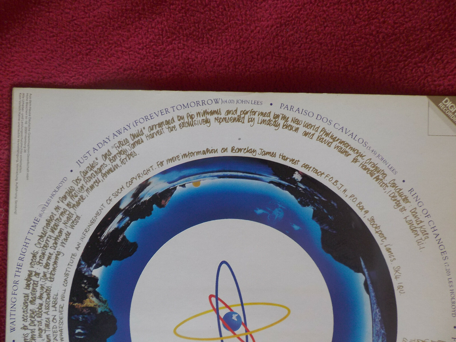 Barclay James Harvest – Ring of Changes (LP, Polydor Records Club, 1983), Bild 3