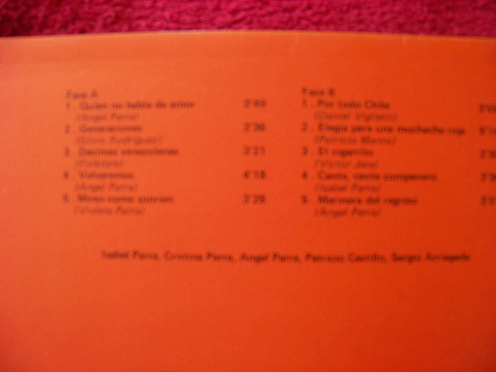 Isabel y Angel Parra – Canto libre | LP, Le Chant Du Monde, Frankreich 1976, Bild 3