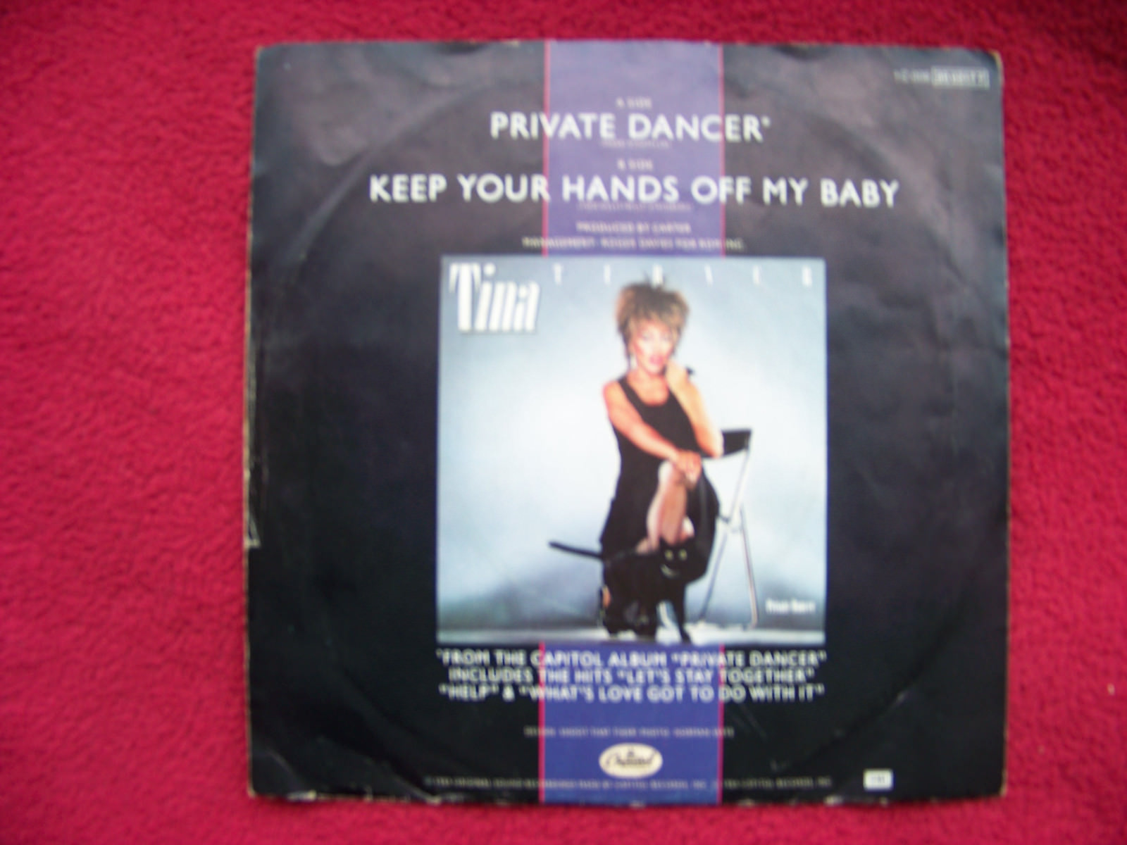 Tina Turner – Private Dancer / Keep Your Hands Off My Baby (Single, Capitol Records), Bild 2