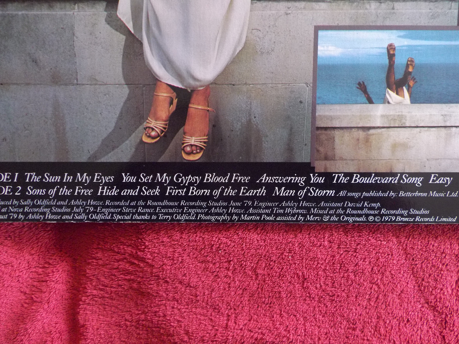 Sally Oldfield – Easy (LP, Bronze Records, 200 932, 1979), Bild 4