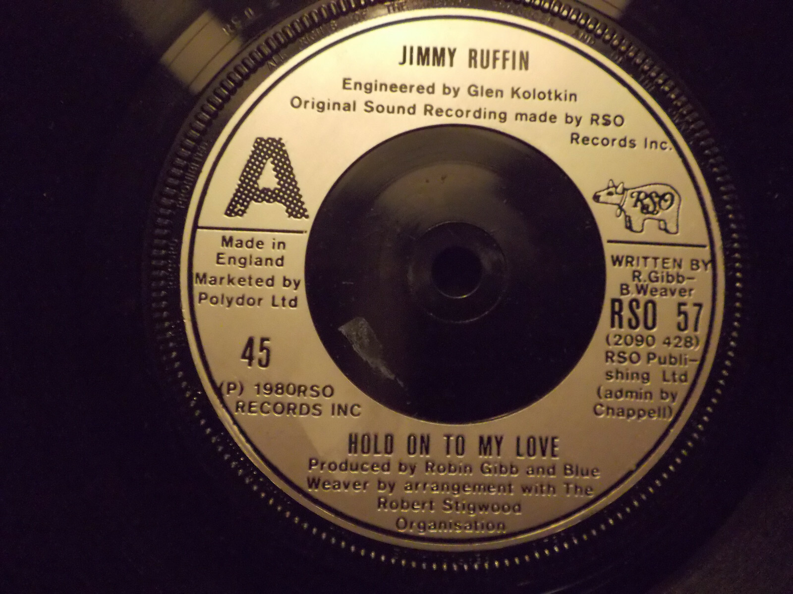 Jimmy Ruffin – Hold on to my love / same (instr.)