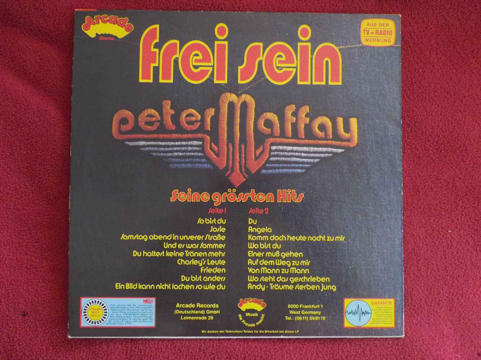 Peter Maffay – Frei sein (LP), Bild 2