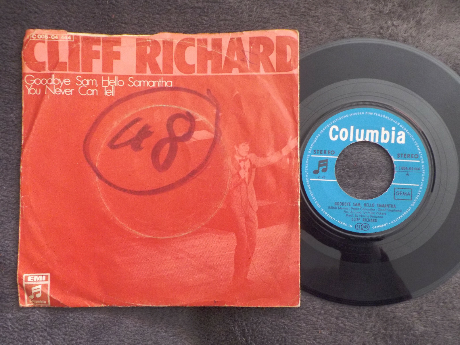 Cliff Richard – Goodbye Sam, Hello Samantha / You Never Can Tell (7″-Single)