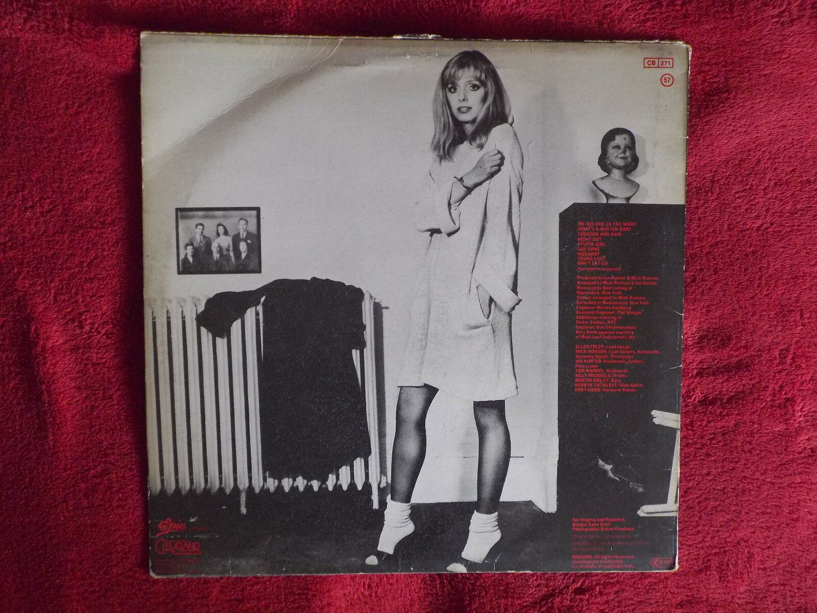 Ellen Foley – Nightout (LP, Epic Records, EPC 83718, 1979), Bild 4