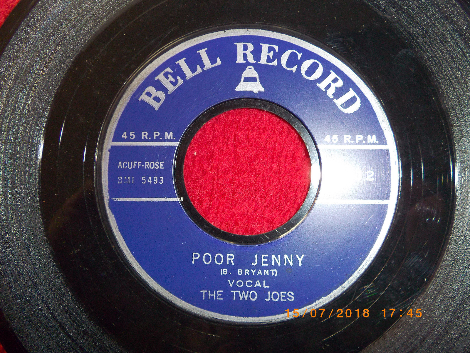 The Two Joes – Poor Jenny / Tell him no (US Bell 45)