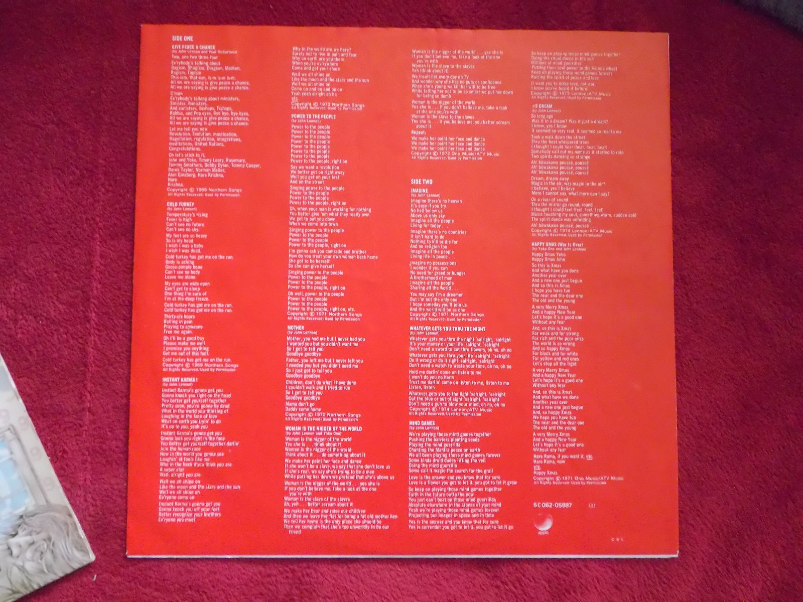 John Lennon – Shaved Fish (LP, Deutschland, 1979), Bild 3