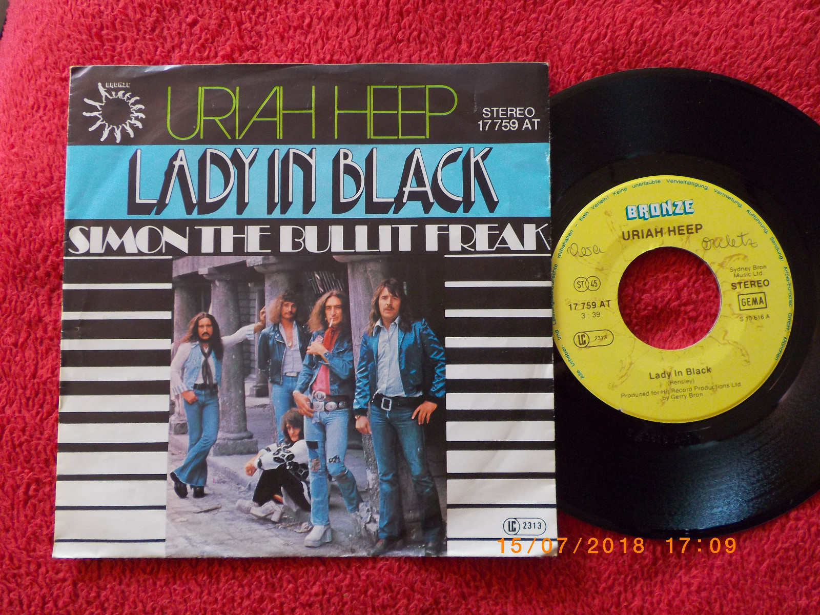 Uriah Heep – Lady in Black / Simon the Bullit Freak (7″-Single)