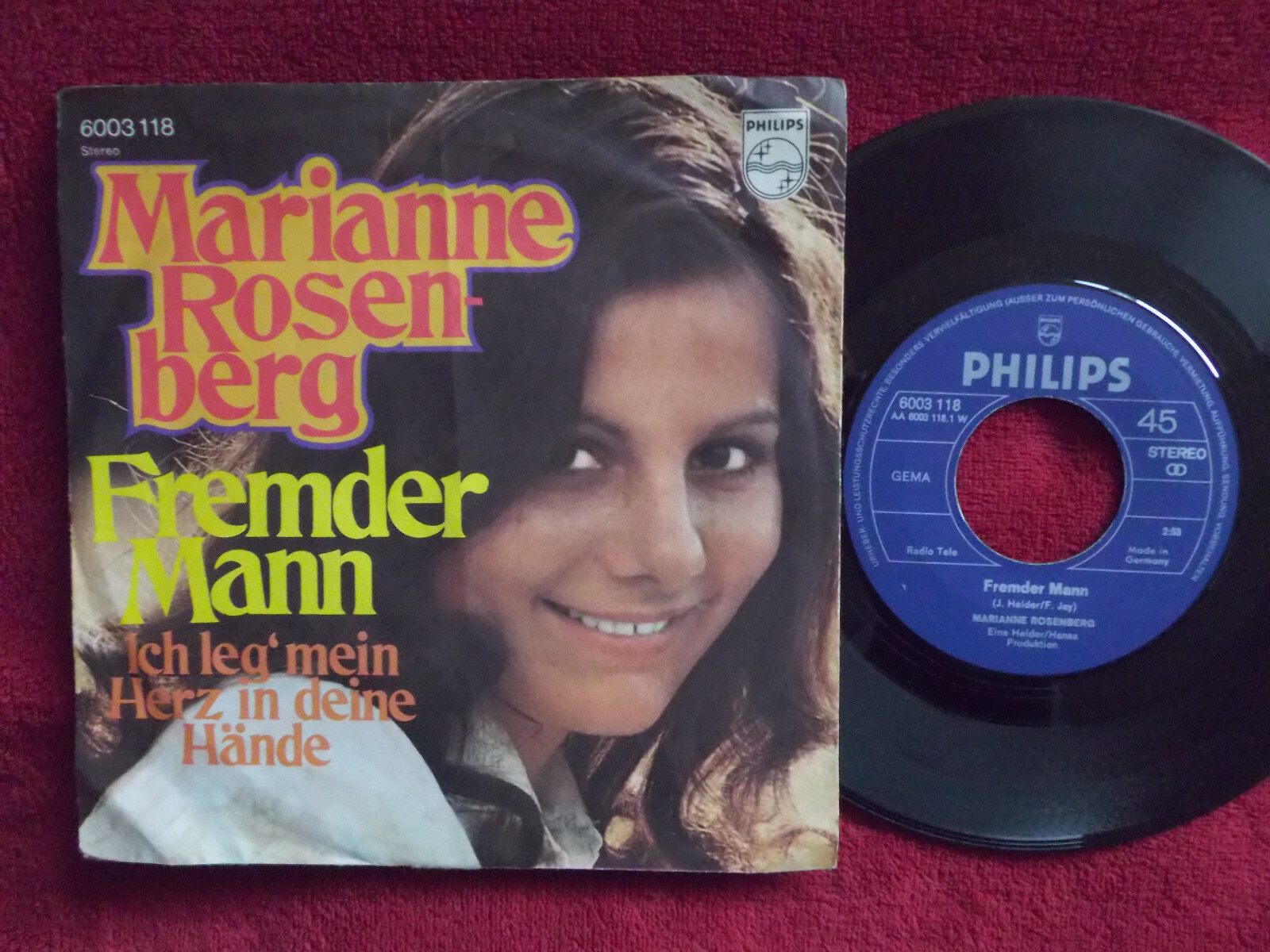 Marianne Rosenberg – Fremder Mann / Ich leg´ mein Herz in deine Hände