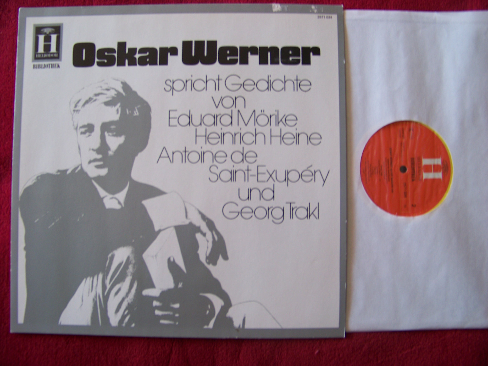 Oskar Werner – spricht Gedichte | Heliodor Biblothek 2571 034, LP