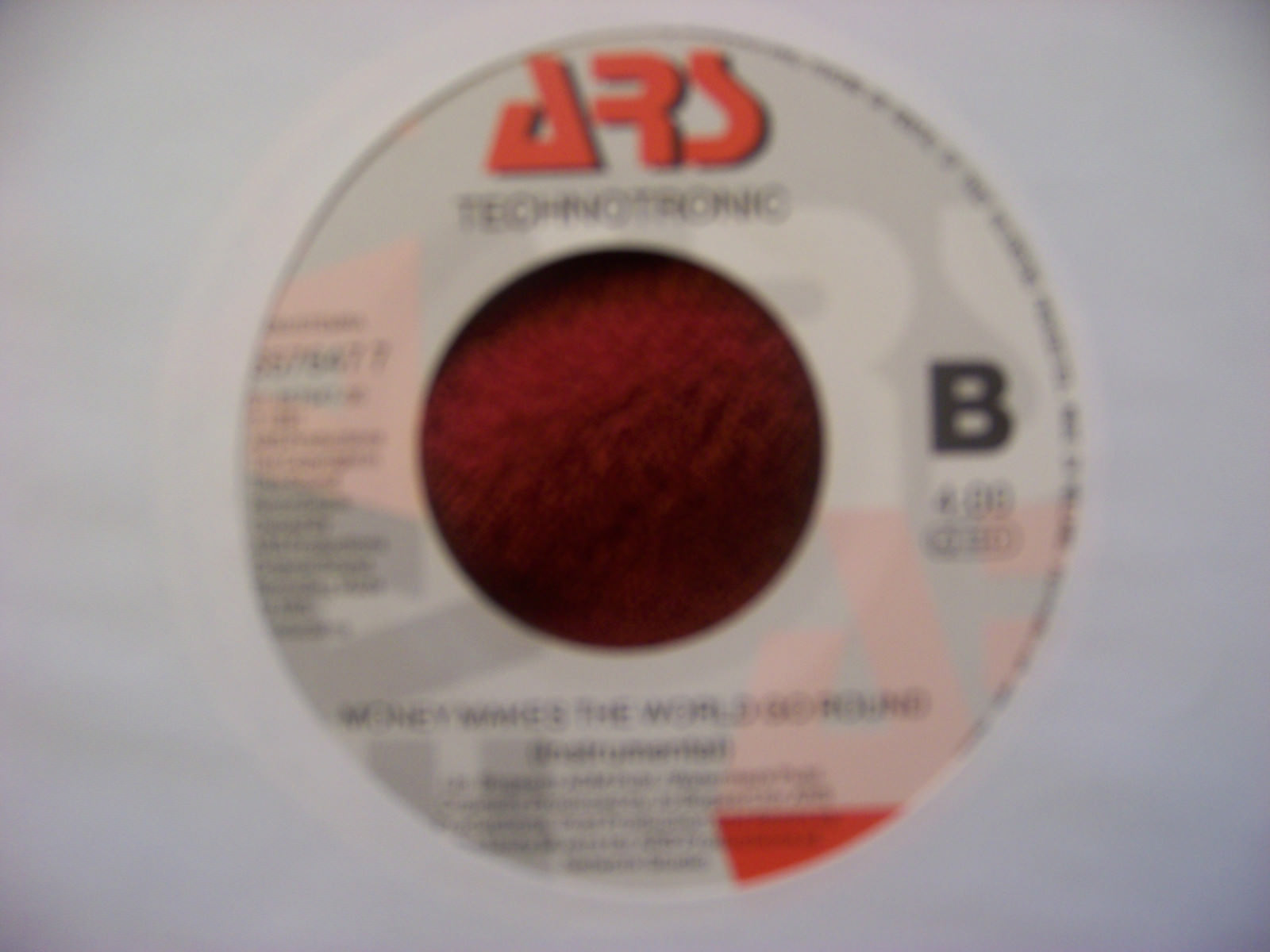 Technotronic – Money makes the world go round / same (instr.) | 7″-Single, Bild 2