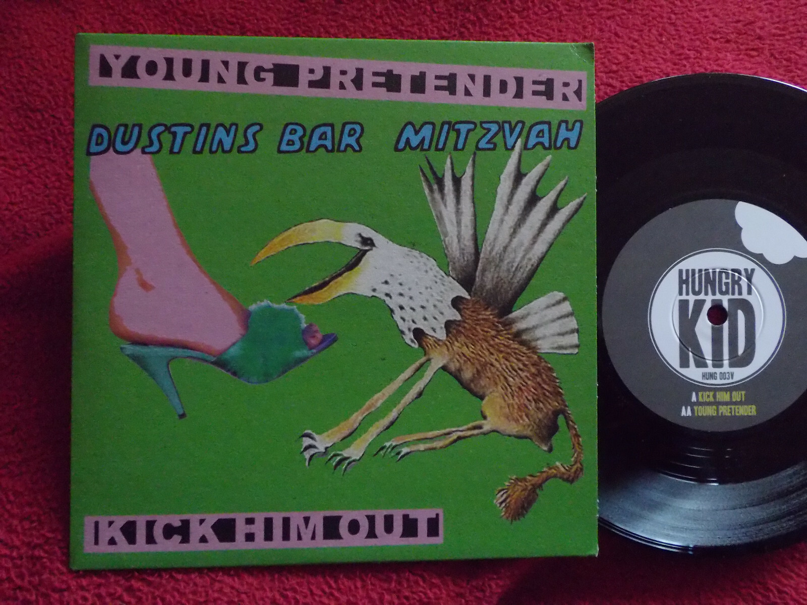 Dustin´s Bar Mitzvah – Kick him out / Young pretender (7″-Single)