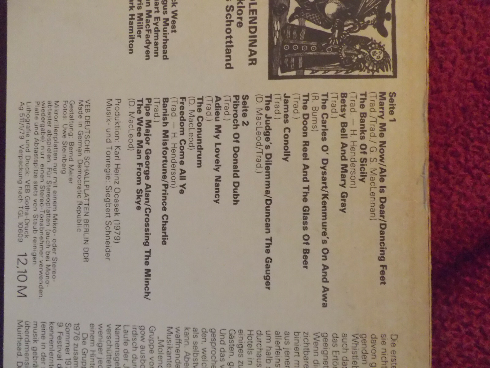 Molendinar – Folklore aus Schottland (Amiga, 1979), Bild 3