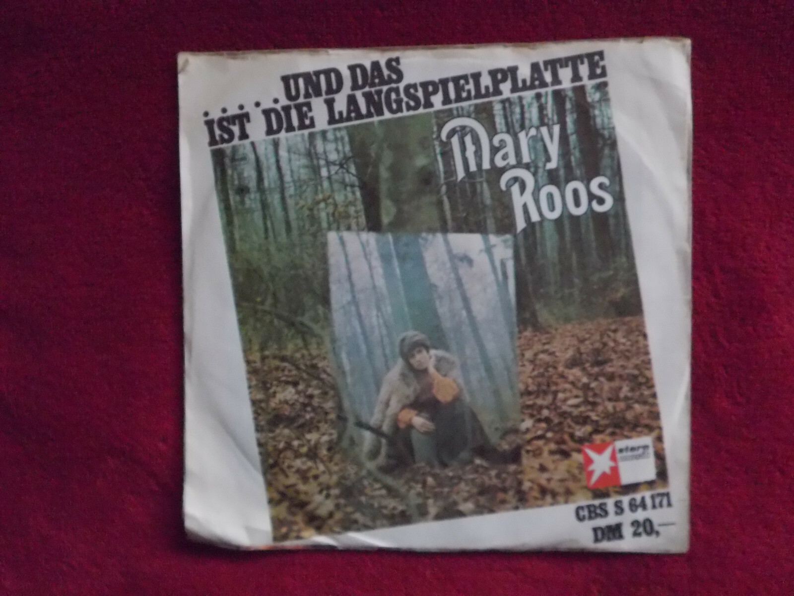 Mary Roos – Am Anfang war die Liebe / Was hat nur die Zeit aus uns´rem Glück gemacht (CBS Records 5301, 1970), Bild 3