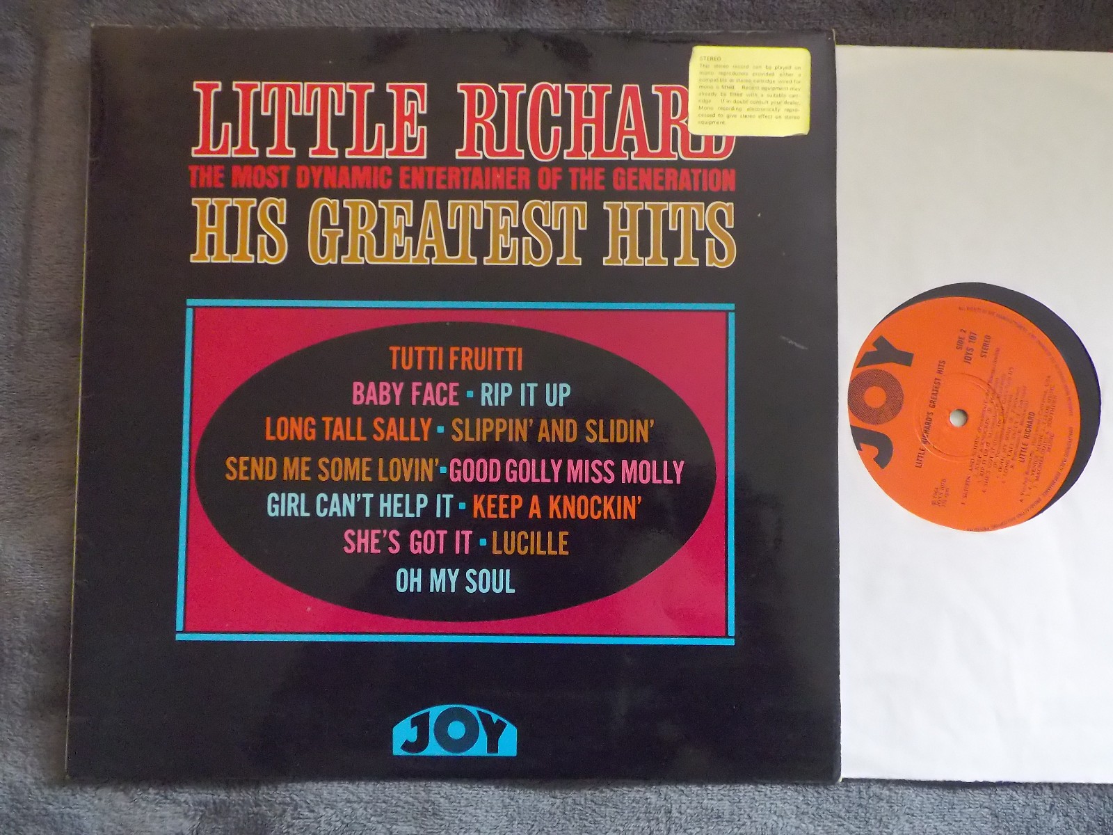 Little Richard – His Greatest Hits | Joy Records, UK-LP