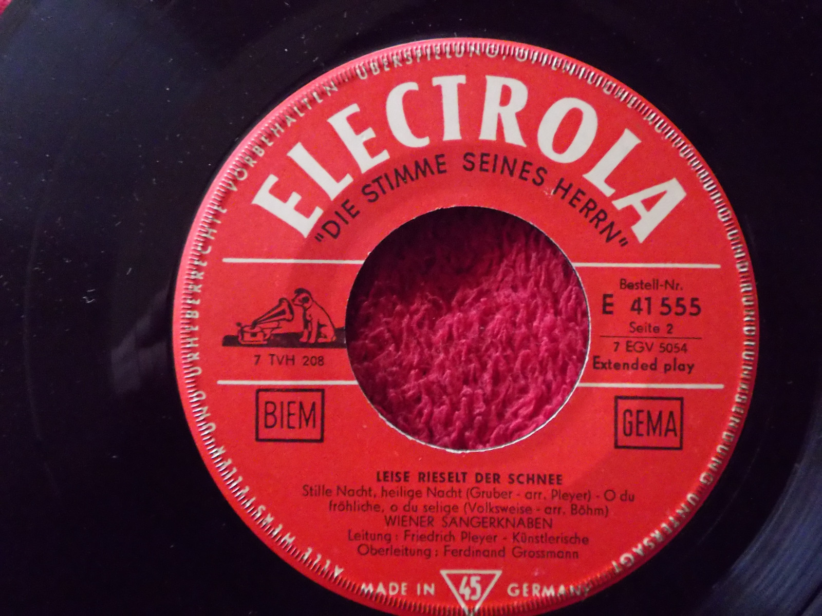 Wiener Sängerknaben – Leise rieselt der Schnee (Electrola, Single), Bild 2