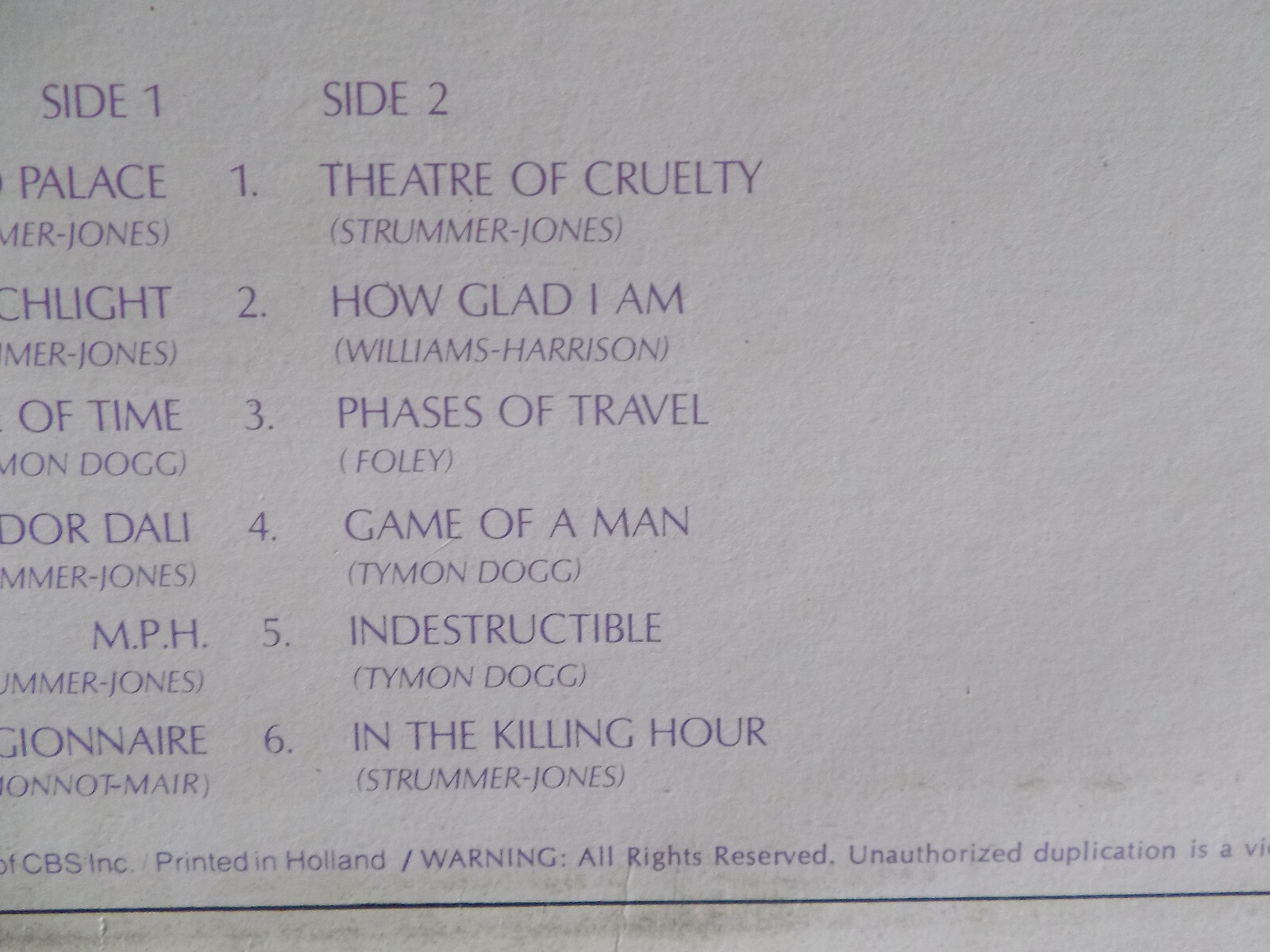 Ellen Foley – Spirit of St. Louis (LP, 1981), Bild 5