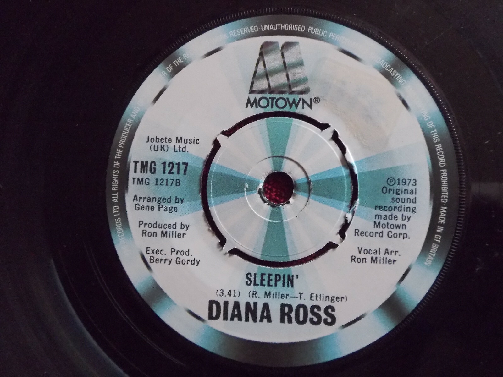 Diana Ross – It´s my turn / Sleepin´ | Motown Records TMG 1217, Bild 2