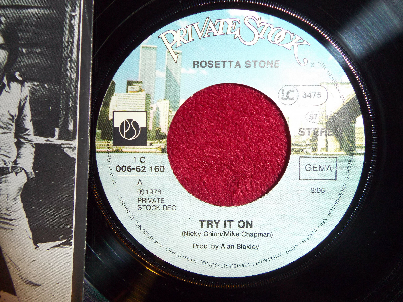 Rosetta Stone – Try it on / Gonna grab it (7-Inch-Single, 45 U/min), Bild 2
