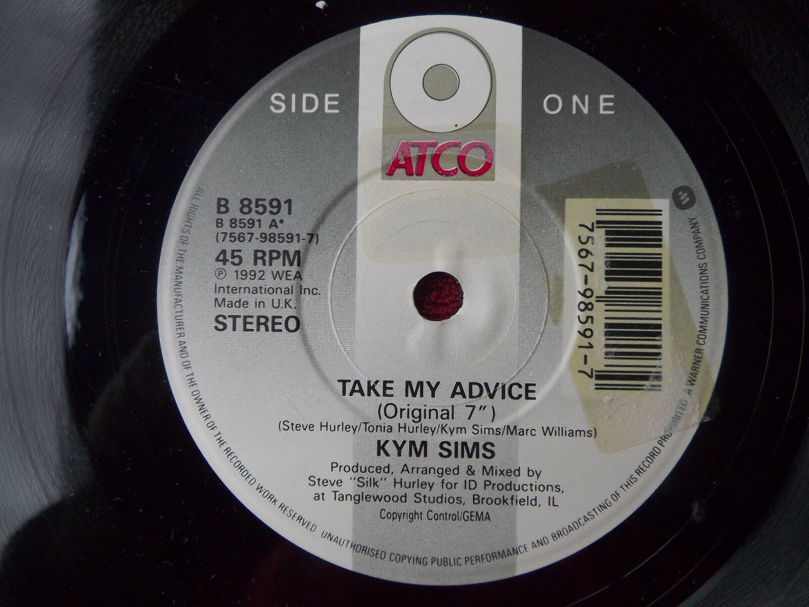 Kym Sims – Take My Advice (Original / Urban), 7″-Single