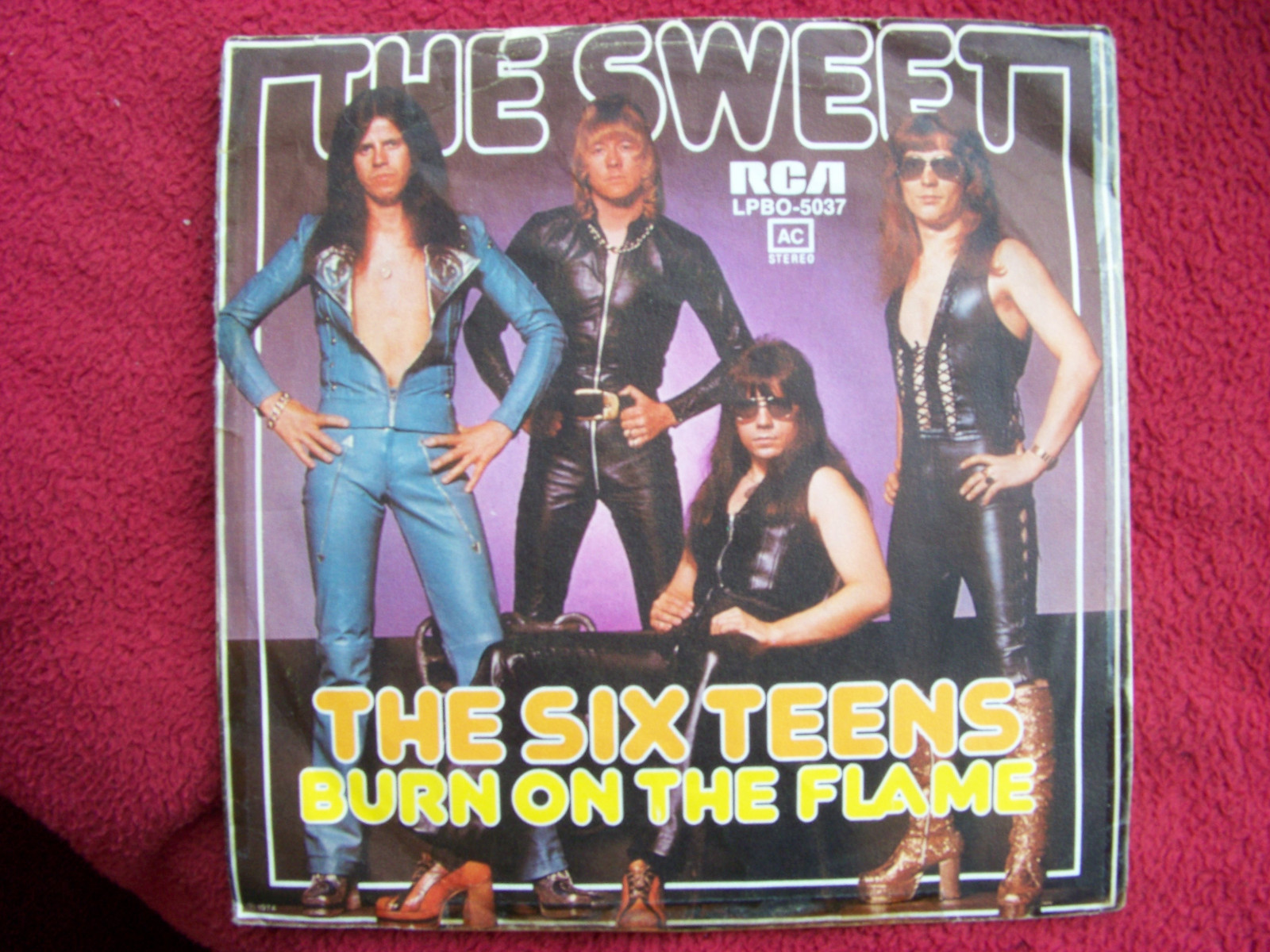 The Sweet – The Six Teens / Burn on the Flame | RCA 7″ Single, Deutschland, 1974, Bild 2
