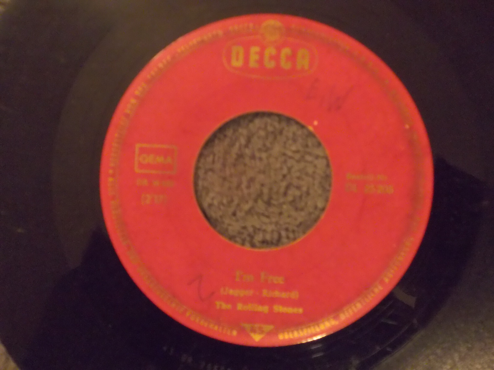 The Rolling Stones – Get off of my cloud / I´m free | Decca 7″ Single, Bild 2