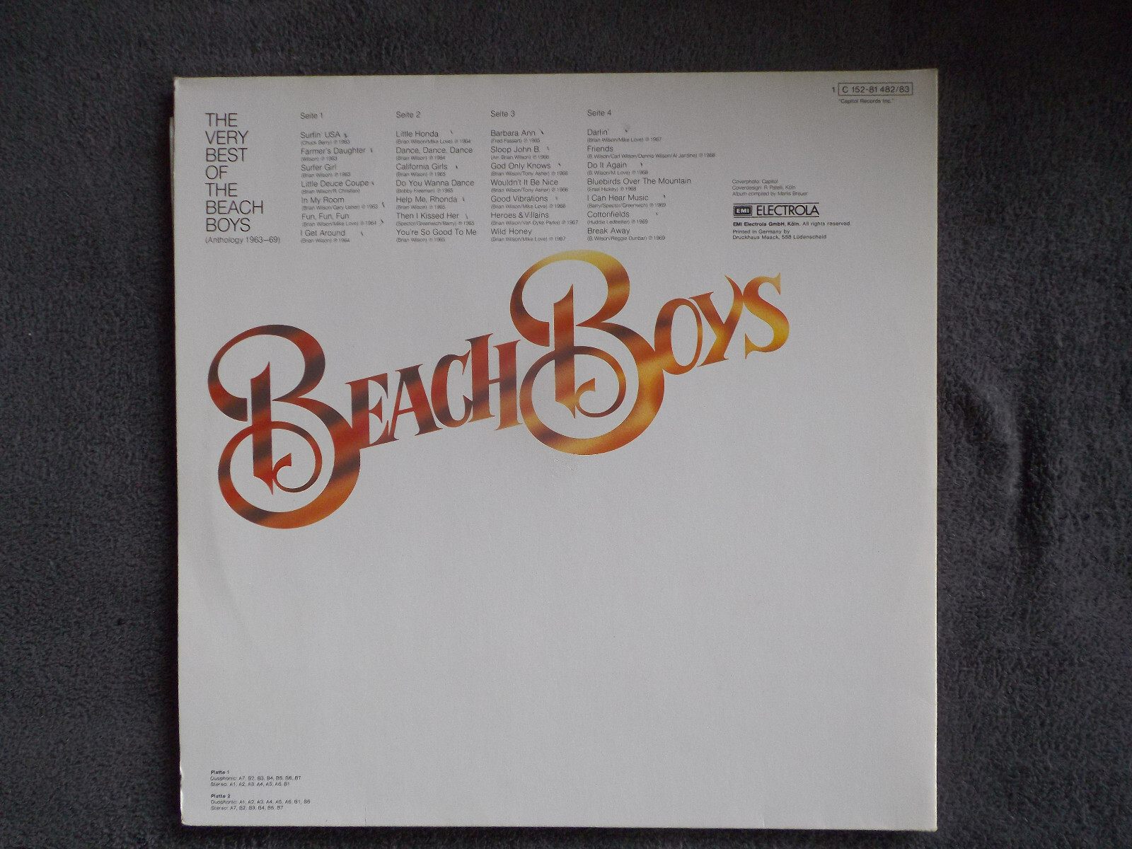 The Beach Boys – The very best of the Beach Boys | Doppel-LP, Capitol Records, Bild 3