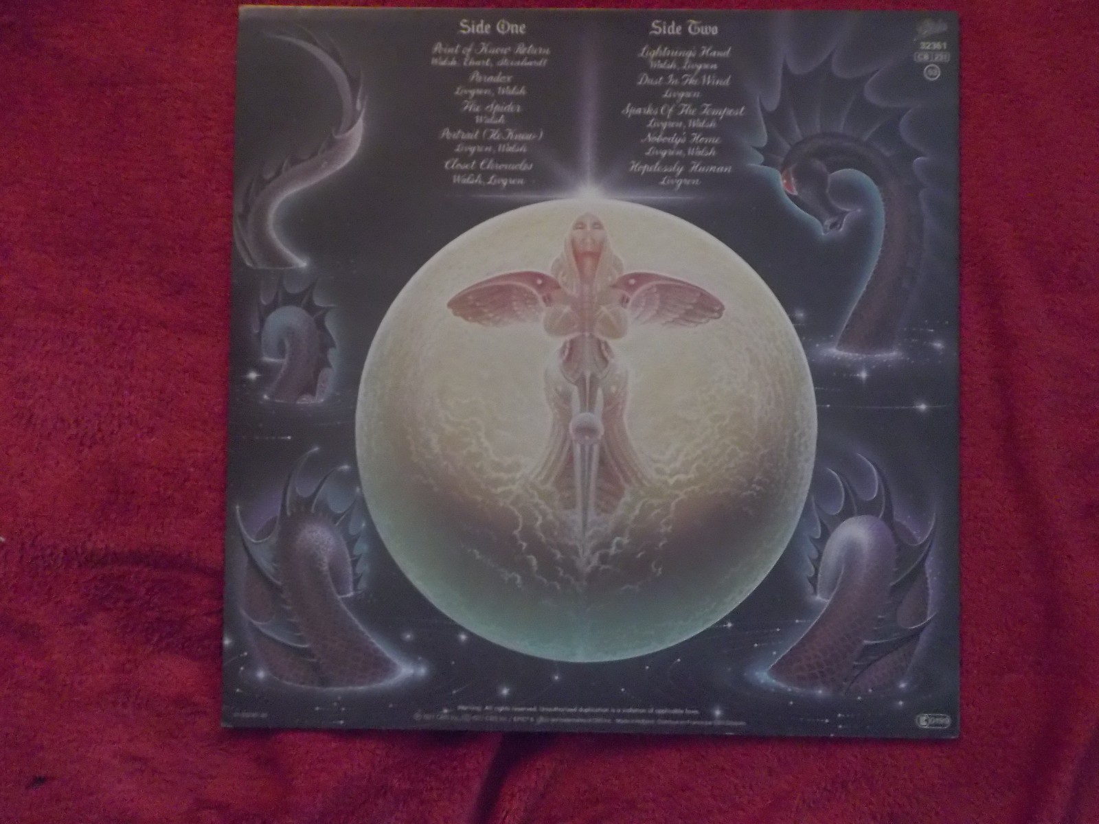 Kansas – Point of no return (LP, Epic Records, EPC 32361), Bild 4
