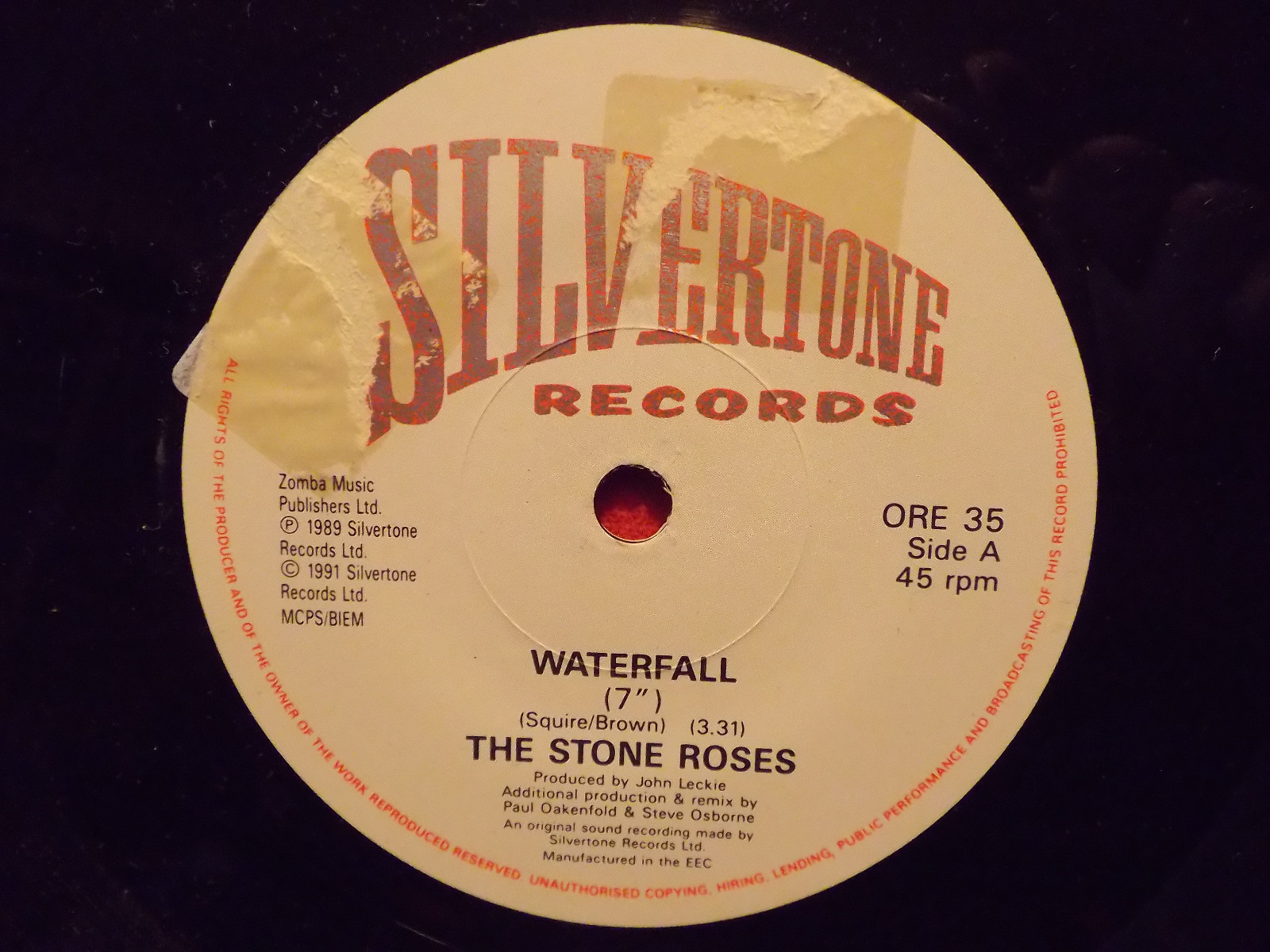The Stone Roses – Waterfall / One Love (7″-Single, 1991)