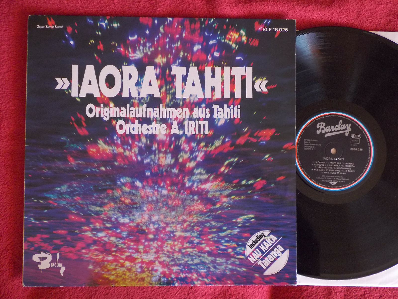 Orchestre A. Iriti – Iaora Tahiti | Barclay Records 2371 166 (1971)