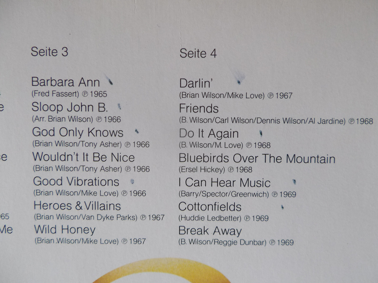 The Beach Boys – The very best of the Beach Boys | Doppel-LP, Capitol Records, Bild 5