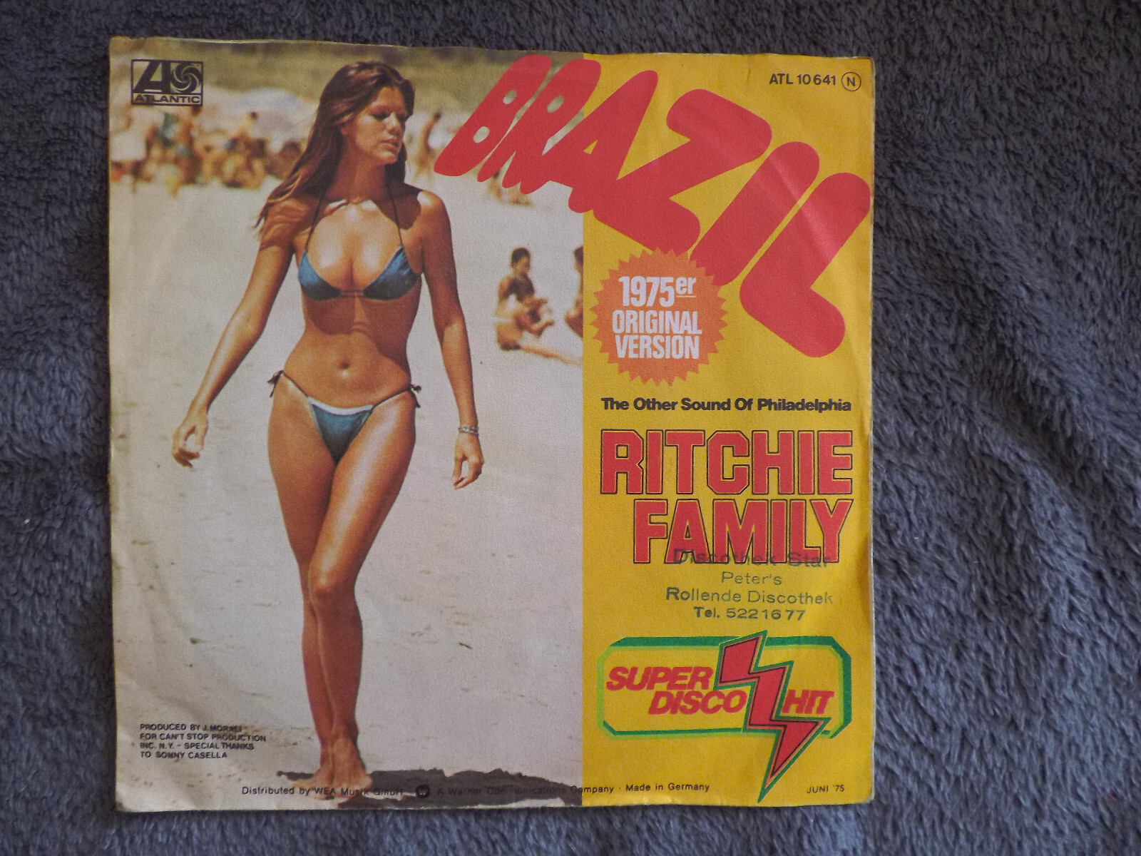 The Ritchie Family – Brazil / Hot Trip | 7″-Single, Atlantic Records, 1975, Bild 3