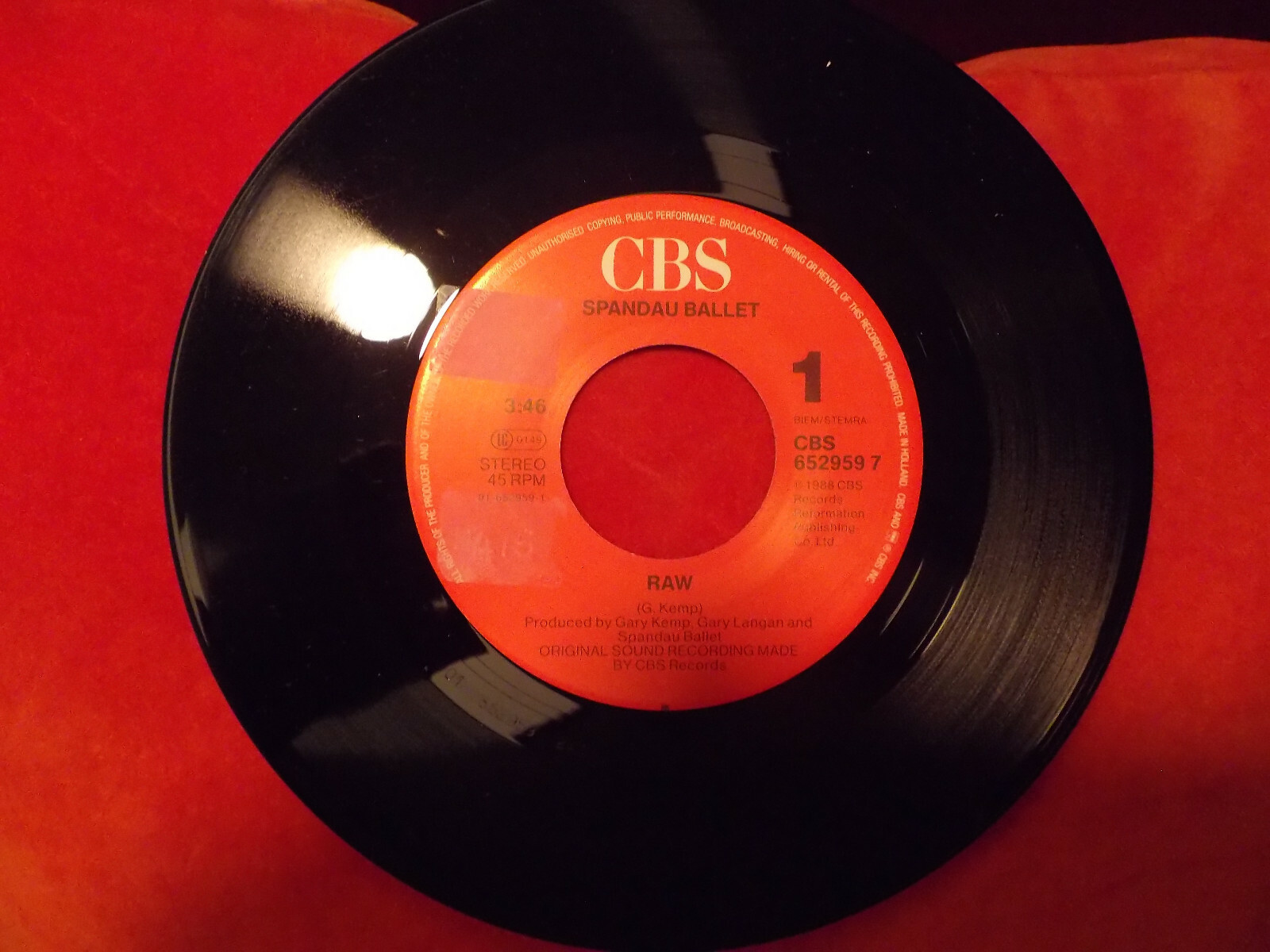Spandau Ballet – Raw / Raw (Flip) | CBS Records, 652959 7, 1988