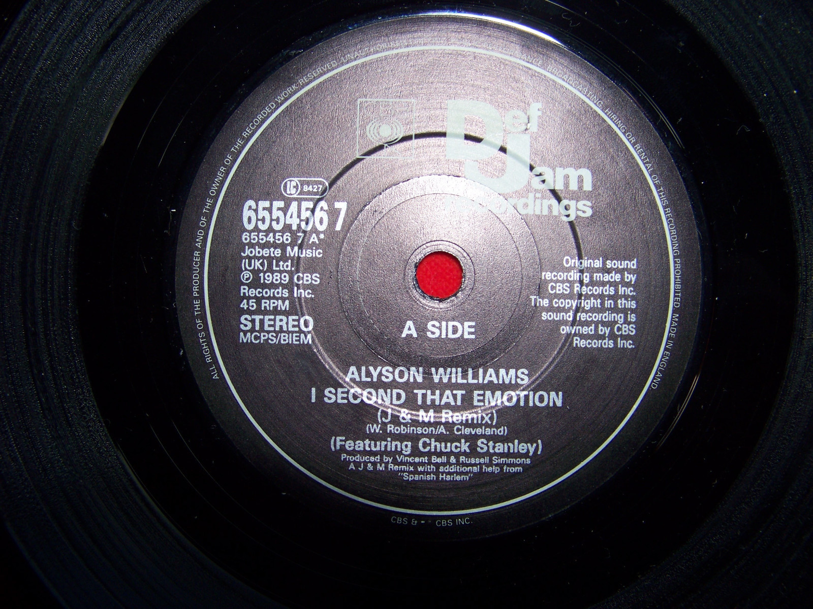 Alyson Williams – I second that emotion (J & M Remix) / (Gota Remix), Single