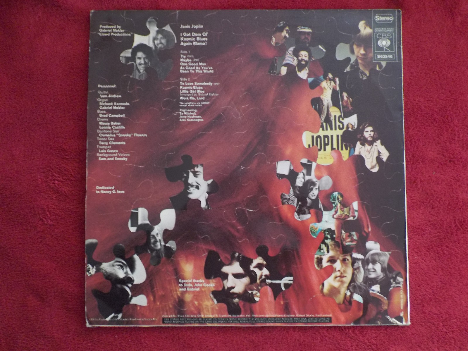 Janis Joplin – I Got Dem Ol' Kozmic Blues Again Mama! | LP, CBS Records, 1969, Bild 2