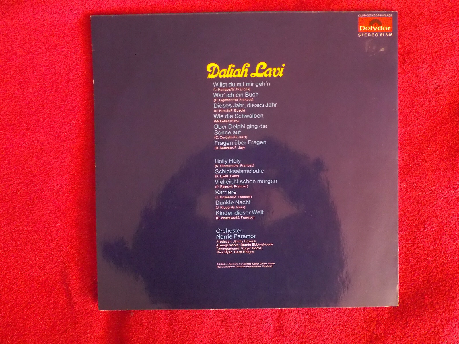 Daliah Lavi – Daliah Lavi - same | Polydor LP, Bild 3