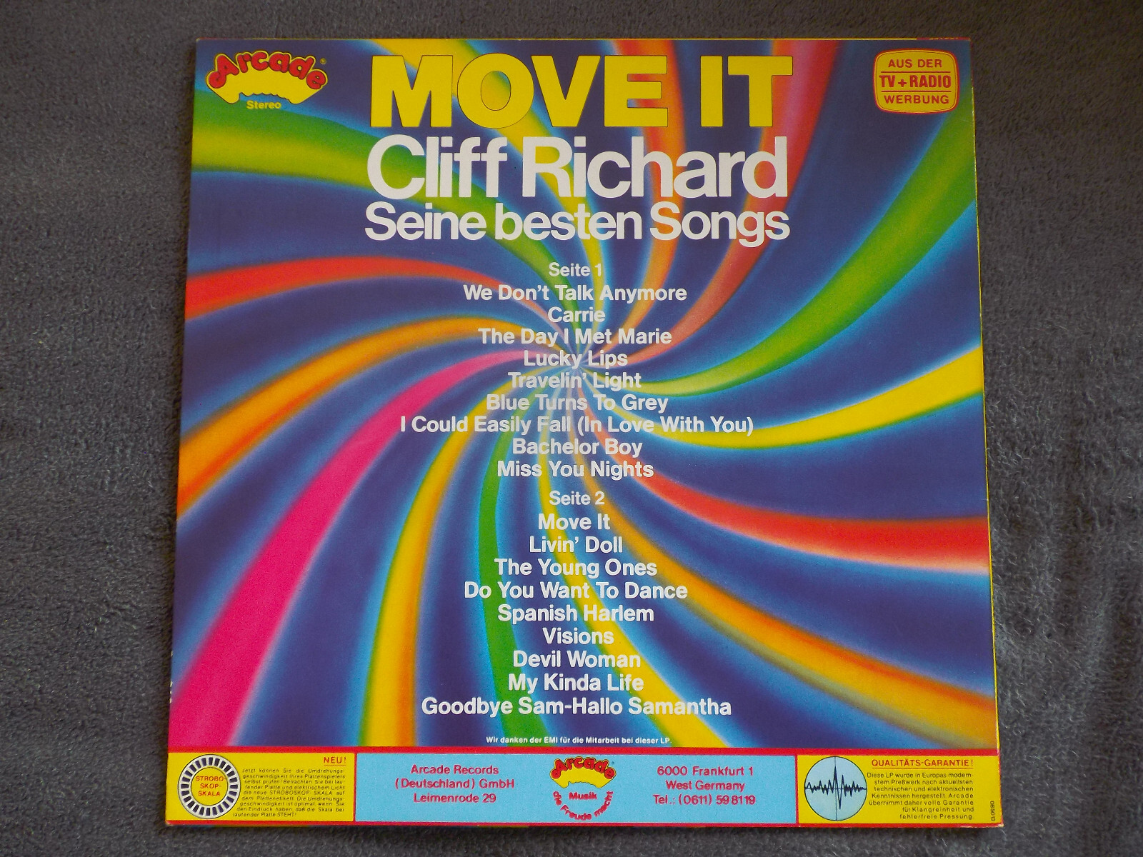 Cliff Richard – Move it: Seine besten Songs (LP), Bild 2