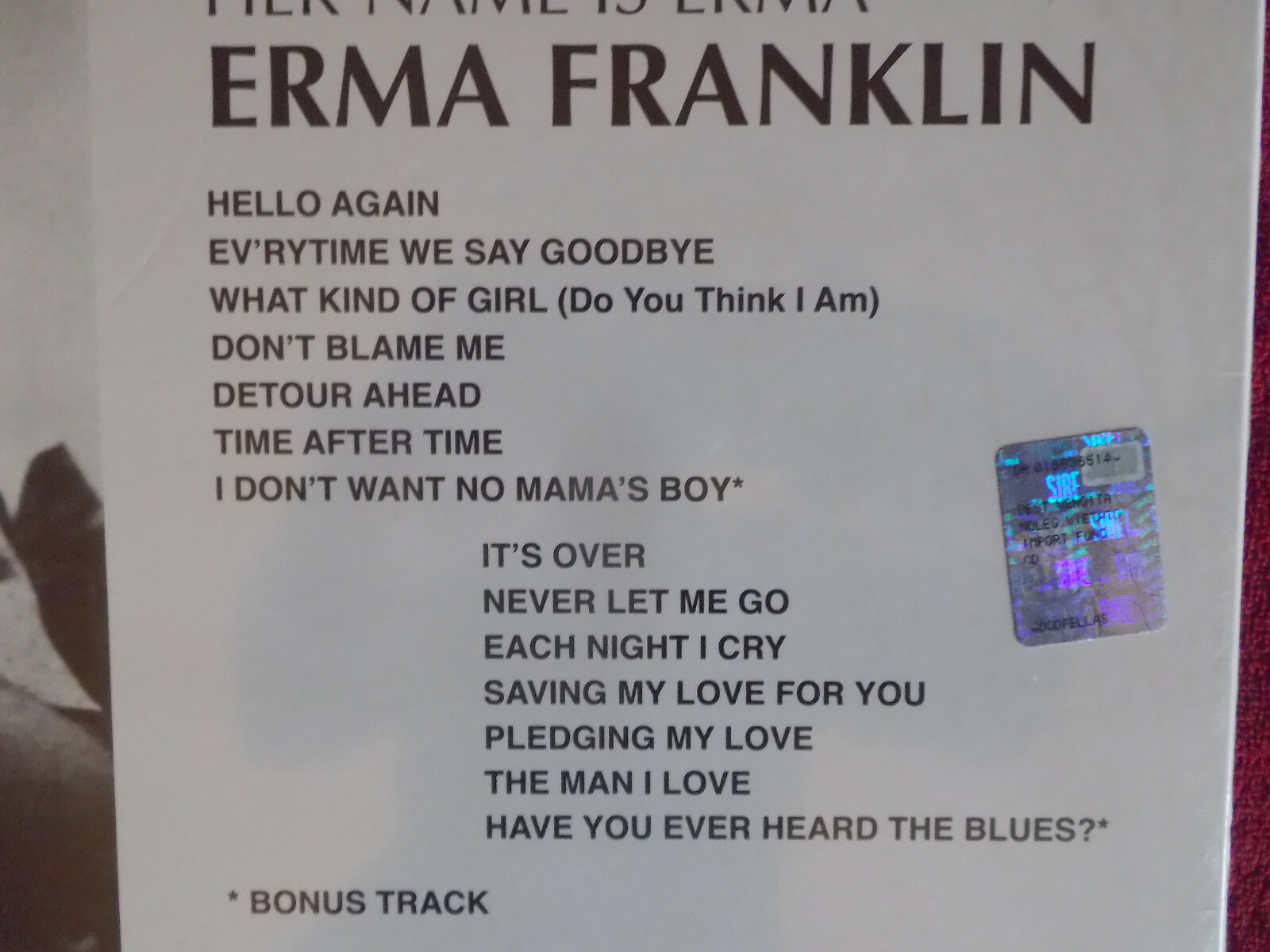 Erma Franklin – Her name is Erma (LP, 2018), Bild 3