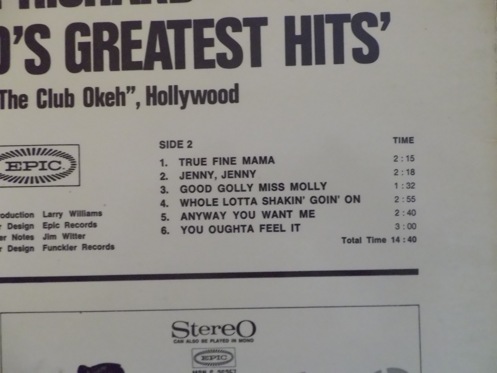 Little Richard – Little Richard’s Greatest Hits | NL-Pressung, Epic, LP (1967), Bild 4