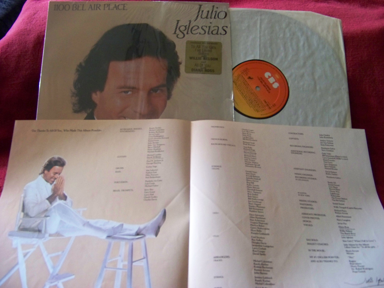Julio Iglesias – 1100 Bel Air Place (LP, CBS Records, 1984)