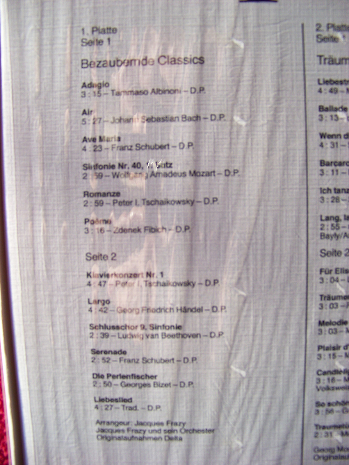 V. A. – Zärtliche Träumereien · Marcato Records · 3er LP-Box, Bild 2