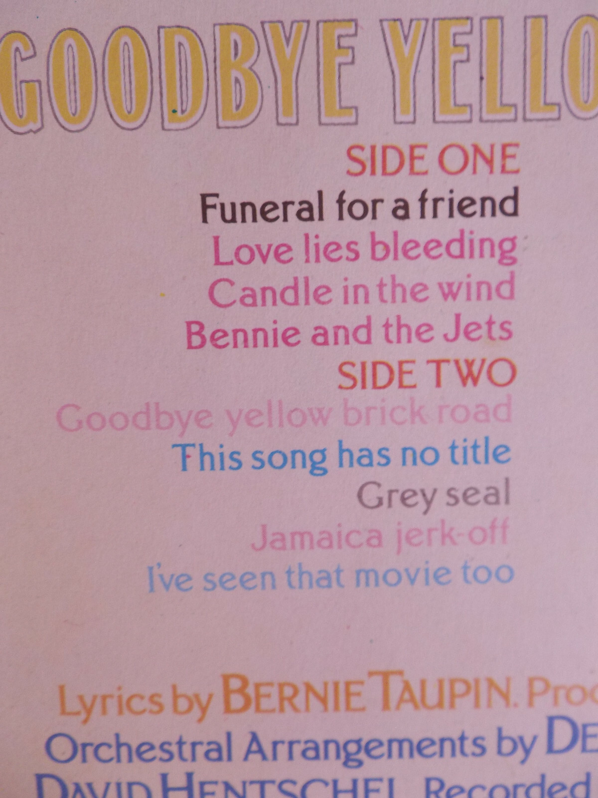 Elton John – Goodbye Yellow Brick Road | DJM Doppel-LP, Bild 8