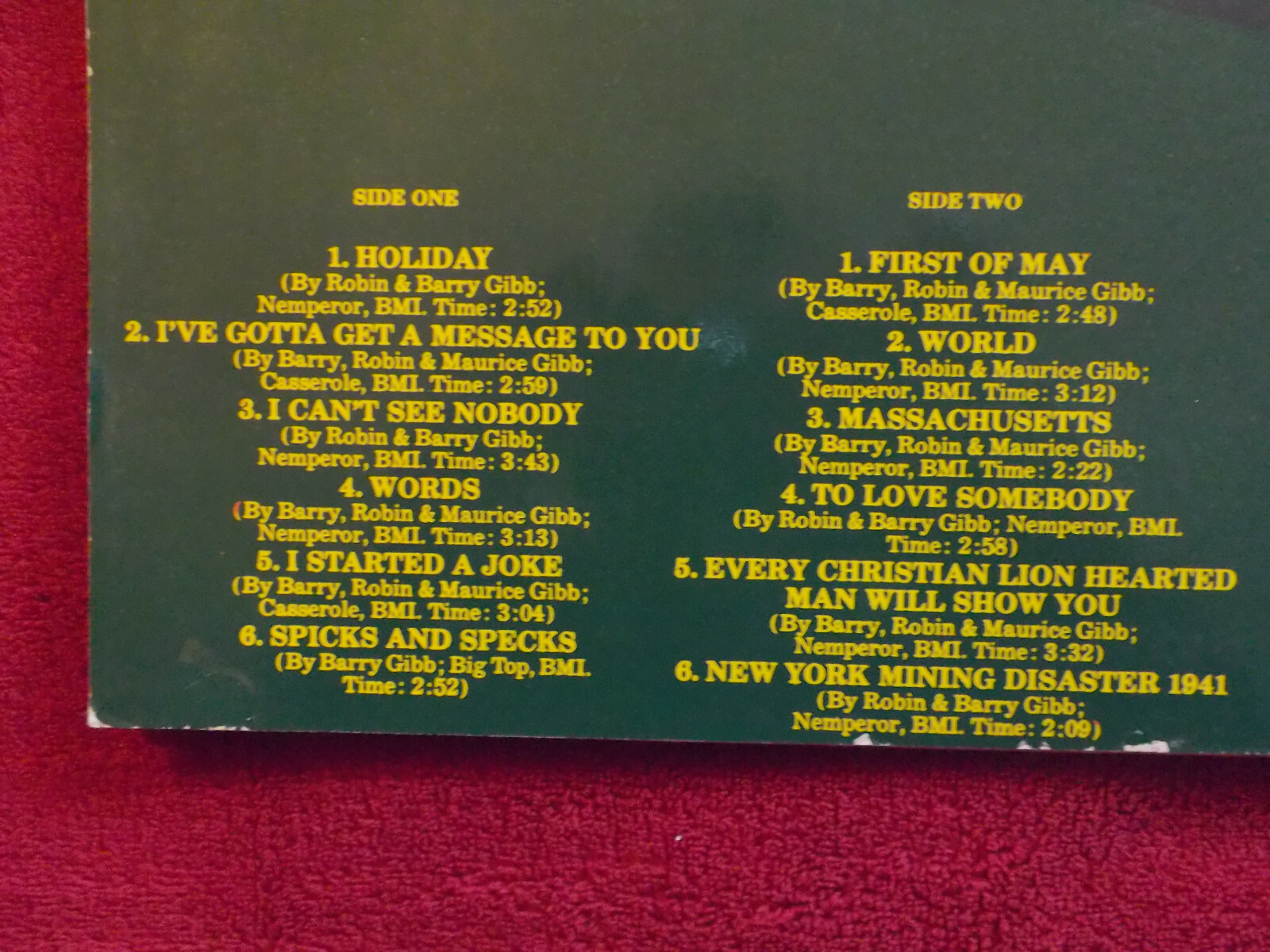 Bee Gees – Best of Bee Gees (Polydor, LP), Bild 3