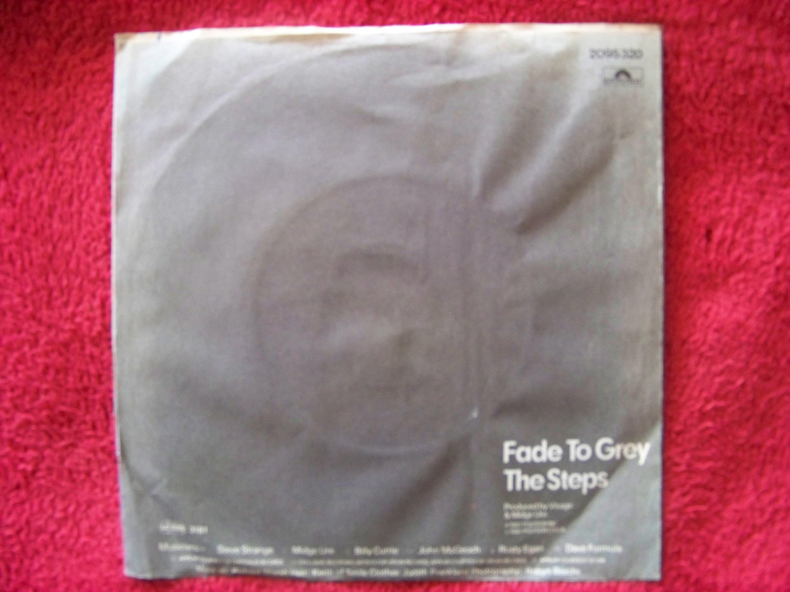 Visage – Fade to Grey / The Steps | Polydor 2095 320, Deutschland 1980, Bild 2