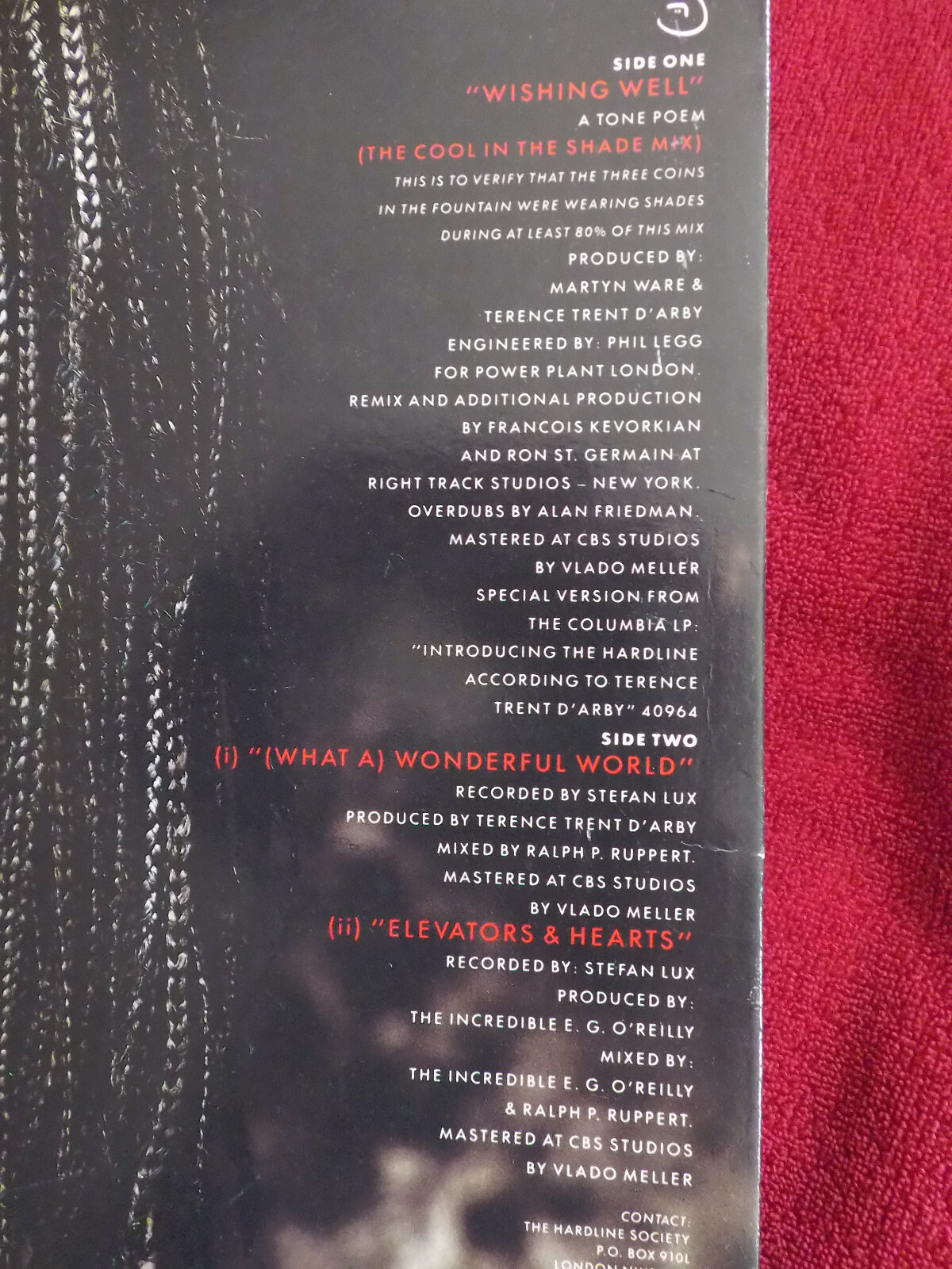 Terence Trent D’Arby – Wishing Well / Wonderful World + Elevators & Hearts (US Maxi-Single, 1987), Bild 3