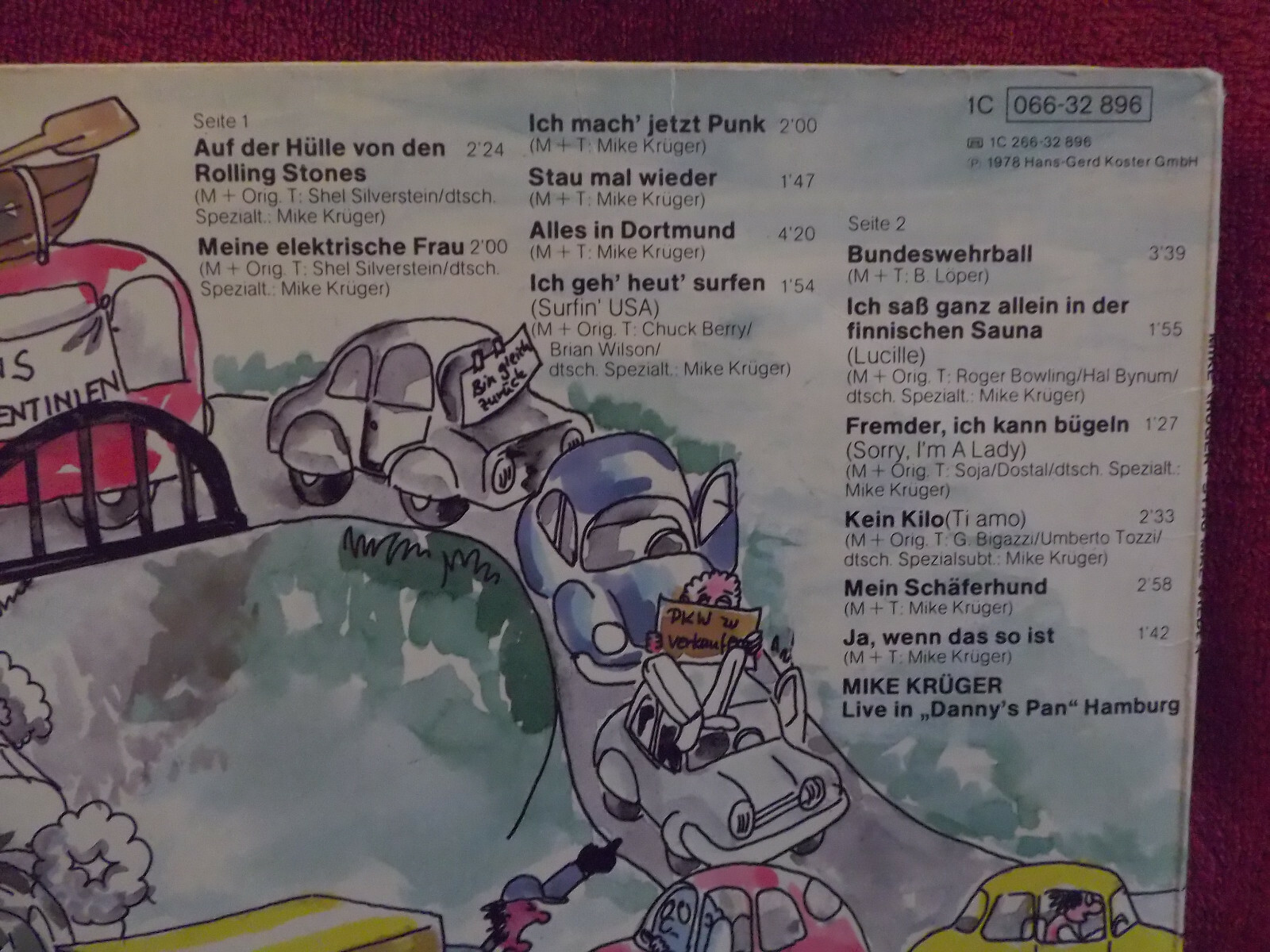 Mike Krüger – Stau mal wieder (LP, EMI Records, 1978), Bild 3